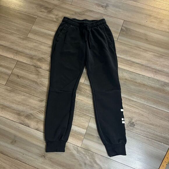 Adidas Black Athletic Joggers Sweatpants Men Small Bin I-9 - Picture 2 of 5